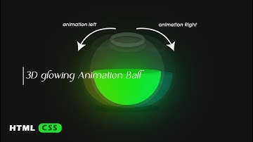 Modern CSS Animation Tutorial | Glowing 3D Sphere using Only HTML & CSS