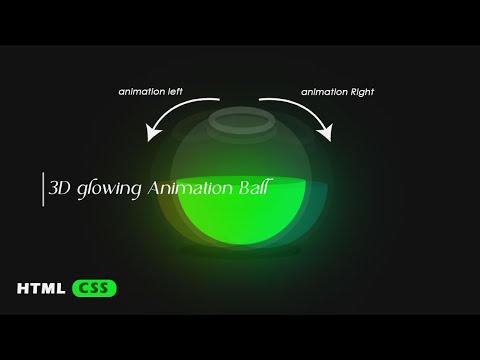Modern CSS Animation Tutorial | Glowing 3D Sphere using Only HTML & CSS