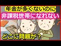老後　年金が多くないのに、住民税非課税世帯になれない、どこに問題が？【ユアライフアップガイド】