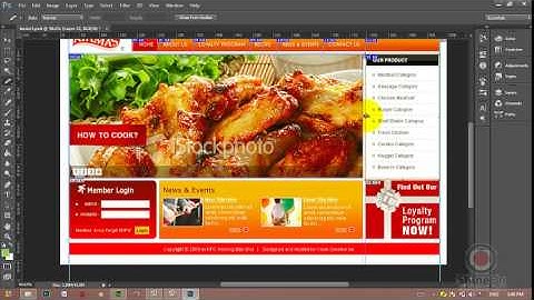 How To Use Slice Tool In Photoshop - Website Design Tutorial