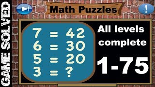 Math Puzzles | All solutions 1-75