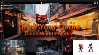Draw Your Game - CutoutWorld + Marble (#3dgs #worldlabs #gemini #ue5) screenshot 3