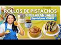 ROLLOS DE PISTACHOS CON ARÁNDANOS