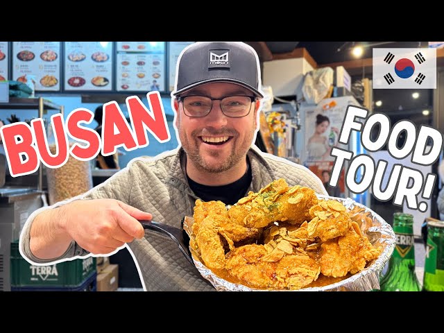 Travel vlog - Busan Food Tour!! South Korea is DELICIOUS🇰🇷