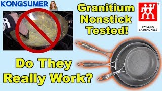 Easy Egg Cooking Pans! Henckles Granitium Non Stick Tested and Reviewed  - Close Up In 4K