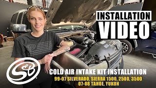 S&B Cold Air Intake Kit Installation 99-07 Silverado Sierra 1500, 2500, 3500 / 07-08 Tahoe, Yukon
