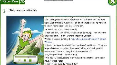 Excel 6 module 7 p80 ex2 Peter Pan text ver