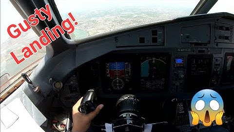 ATR-72/600 VOR Approach FPV, with Clear Communications Audio (Gusty Short Final) #aviation