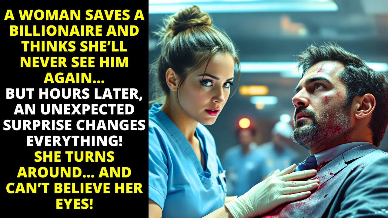 WOMAN SAVES A BILLIONAIRE… HOURS LATER, HE RETURNS AND CHANGES HER LIFE FOREVER!