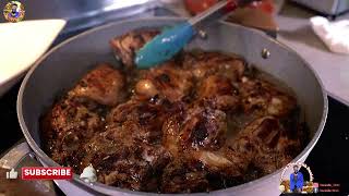 Jamaican Brown Stew Chicken || Cook With Me