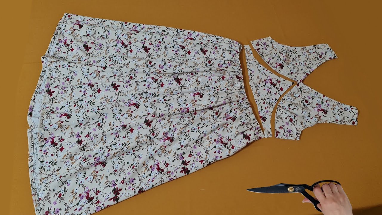 ✅ Easy Stylish Dress Sewing Tutorial ✂️You Don't Have To Be a Tailor to Sew This Dress💃Summer Trends