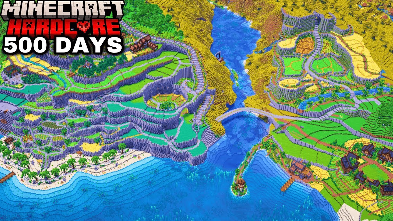 I Survived 500 days in my Hardcore Minecraft FOREVER World [FULL MOVIE ...