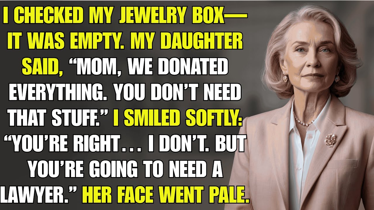 My daughter donated my jewelry saying, “You don’t need it anymore” but she never expected ...