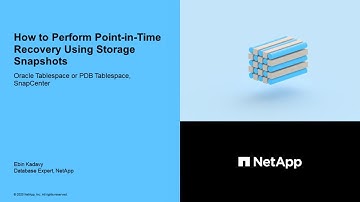 Oracle Tablespace Point-in-Time Recovery Using Storage Snapshots
