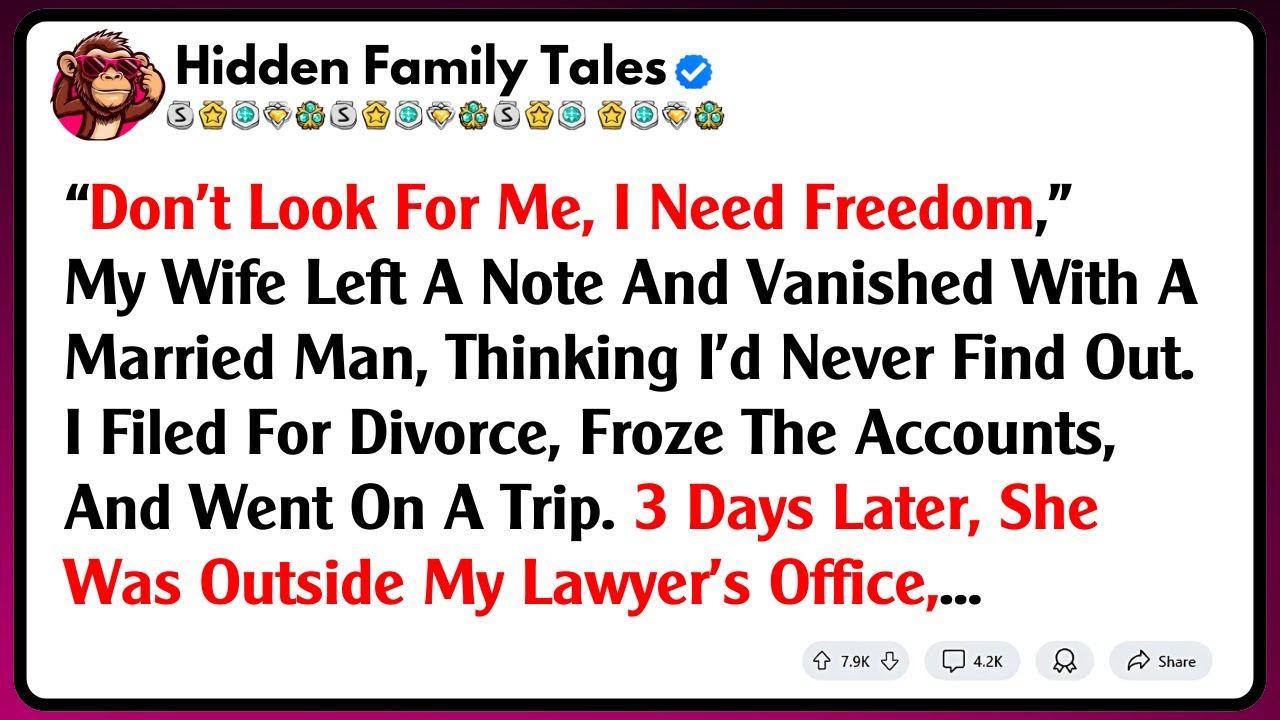 “Don’t Look For Me, I Need Freedom,” My Wife Left A Note And Vanished With A Married Man, Thinking..