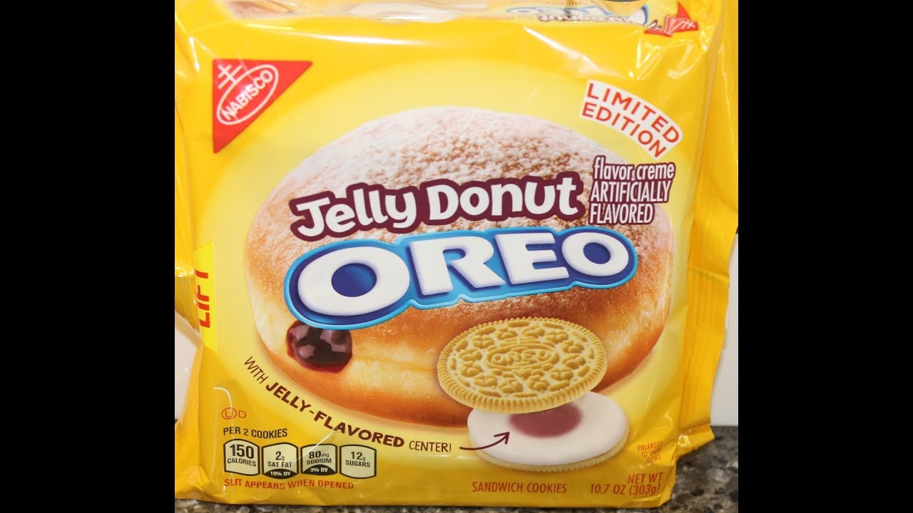Jelly Donut Oreo Cookie Review YouTube