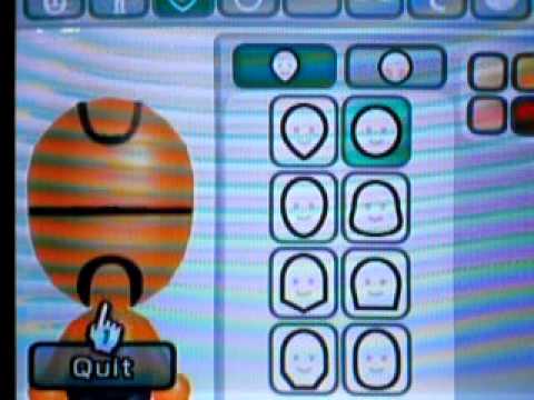 Wii- How to make a Basketball Face Mii
