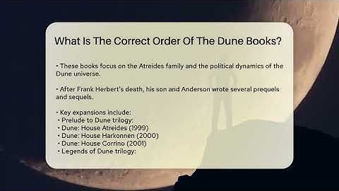 What Is The Correct Order Of The Dune Books? - The SciFi Reel