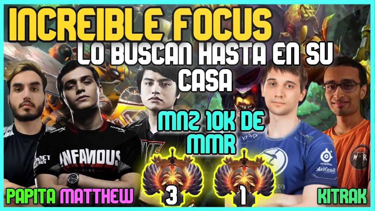 MATTHEW, MNZ, P4PITA VS ARTEEZY, OSCAR  EN RANKED - DOTA 2 PRO