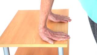 Senior Exercises | Hand Therapy | Using a Table to Stretch Both Wrists