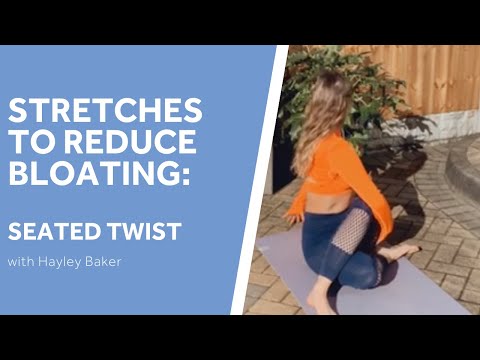 Stretches to Reduce Bloating: Seated Twist