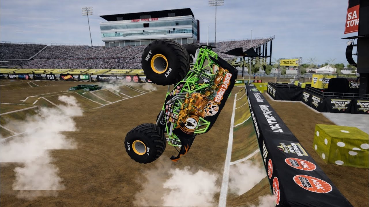 Monster Jam World Finals 18 Freestyle BeamNG Drive 