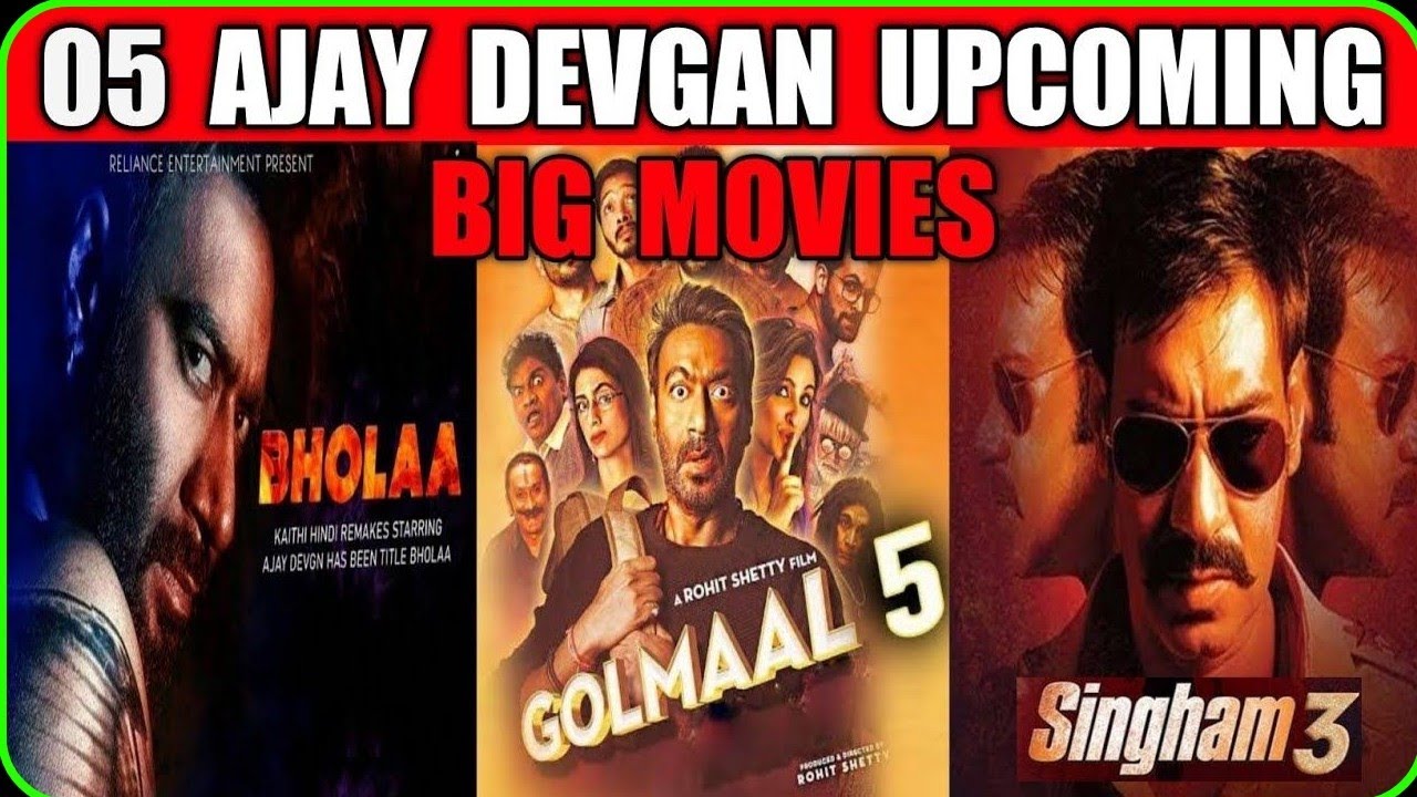 Ajay Devgan Blockbuster 5 Movies !! Ajay Devgan ki aane wali 5