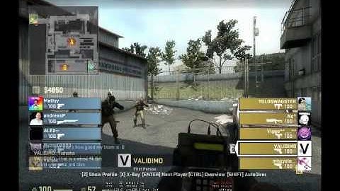 Weird 1v4 action on ESEA PUG by VALIDIMO