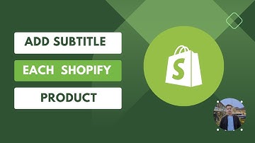 How to add the subtitle for each shopify product