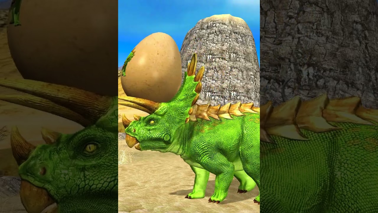 Cunning Wolf vs All dinosaur Eggs Video shorts 