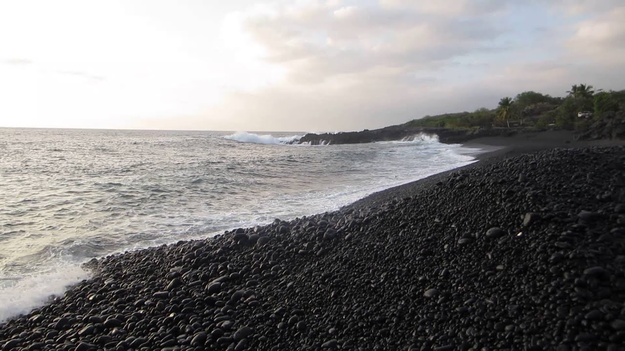 pebble beach waves near kona paradise, hawaii YouTube