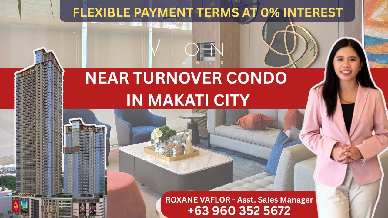 2 Bedroom Condo Unit In Makati City | Vion Tower | Rent To Own Terms | +63 960 352 5672