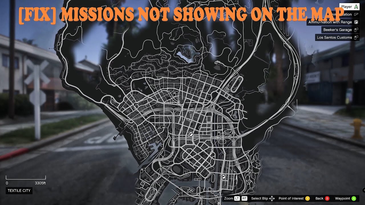 Why won't los Santos customs or ammu nation appear on my map?? Their just  suddenly gone. I've reloaded, turned off the game, everything i could and  still nothing. It's kinda starting to