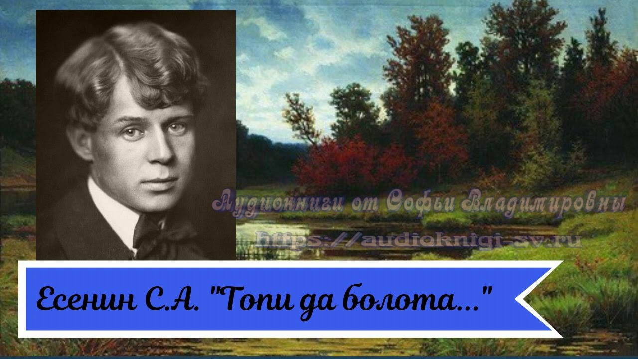 Топи до болота синий плат небес хвойной. Есенин топи и болота. Есенин синий плат.