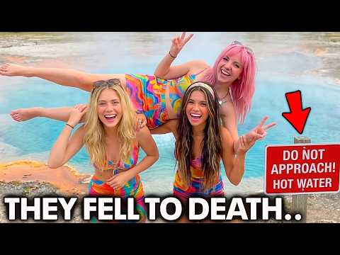 3 TikTokers Took "Funny" Video At Yellowstone Hot Spring. They Fell and Died.