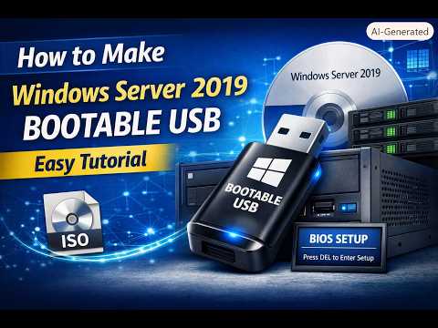 How to Create a Bootable USB for Windows Server 2019