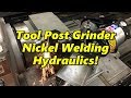 SNS 205: Dumore Toolpost Grinder, Nickel Stick Welding, Hydraulic Barrel, New Patio