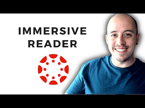 How to use the immersive reader in Canvas | Student Perspective