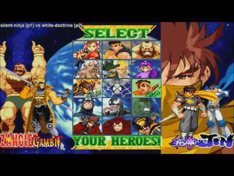 [HD] - Fightcade - Marvel Vs Capcom - Silent-Ninja(USA) Vs White-Doctrine(BRA)