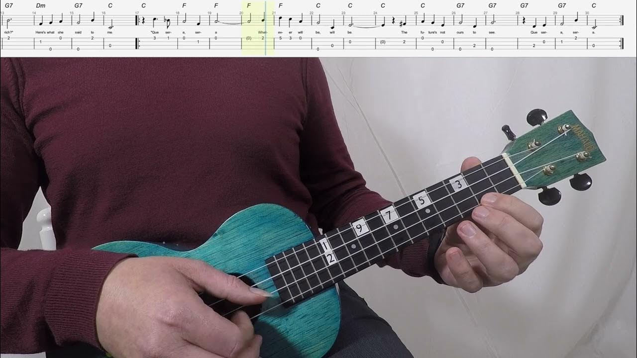 Que Sera Sera Ukulele Level 4 YouTube
