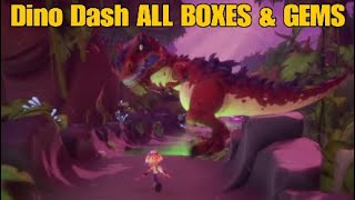 Crash Bandicoot 4 - Dino Dash All BOXES, hidden GEM, and Flashback tape walkthrough guide
