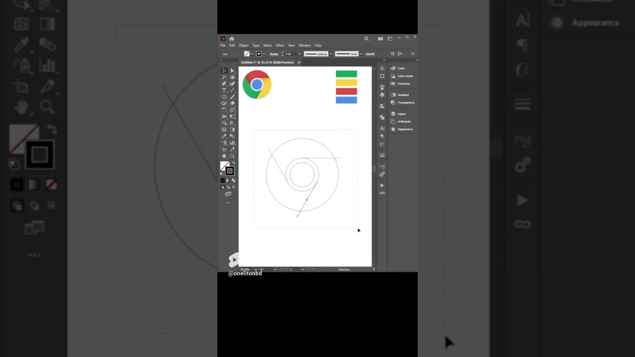 Chrome logo design making 