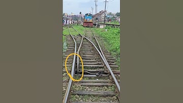 CBI Track switch Point change. #track #railway #point #shorts