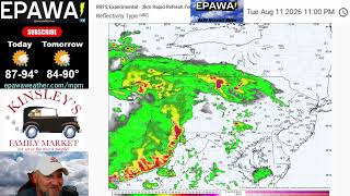 Monday August 10th, 2026 video forecast