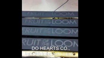 Automatic Elastic Tape/Webbing/Narrow Fabric Ribbon Label Hot Stamping Embossing Machine