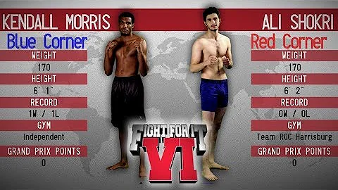 FIGHT FOR IT VI: Kendall Morris vs Ali Shokri