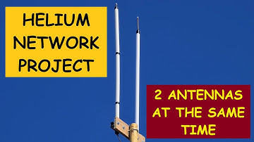 2 meters DIY antenna for the helium network. Testing 2 antennas at the same time on a linxdot miner