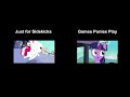 Comparison of My Little Pony Friendship is Magic Episodes "Just for Sidekicks" &amp; "Games Ponies Play"
