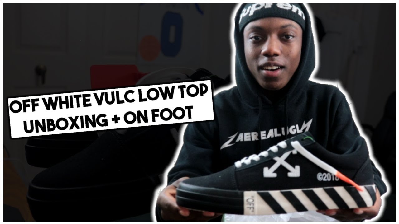 OFF-WHITE VULC LOW TOP SNEAKER (UNBOXING + REVIEW & ON FEET) - YouTube