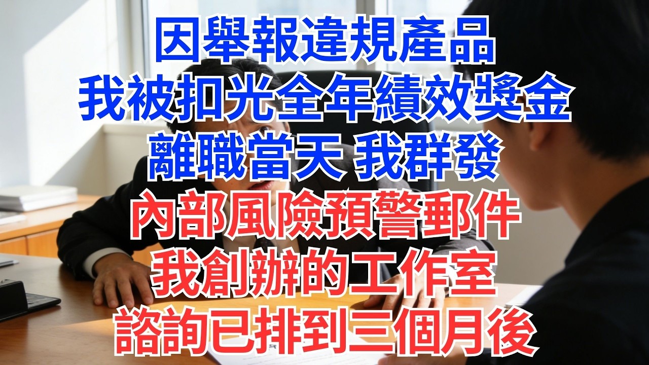 績效第一，年終獎268元？我當晚離職！總裁來電：秘書填錯了…我：她就是故意的！#為人處世#生活經驗#情感故事#职场